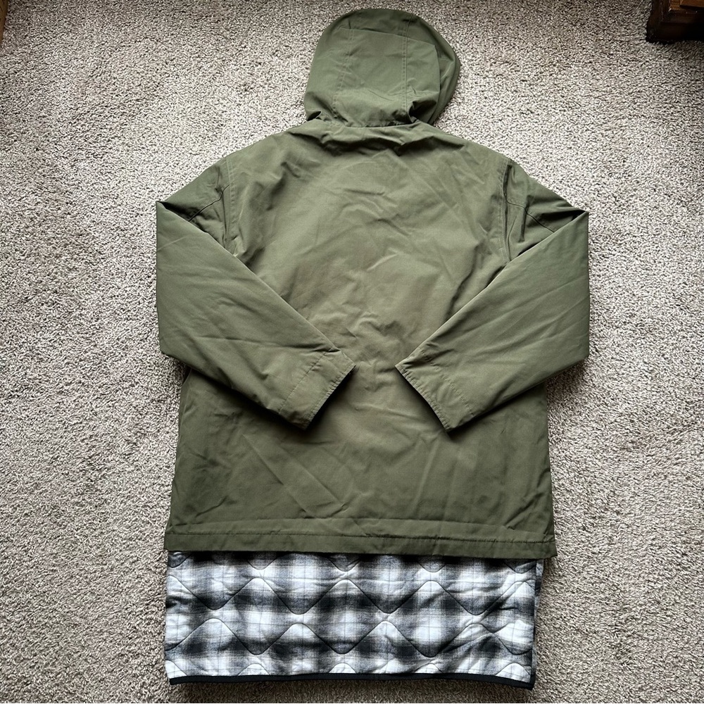FOLSOM UTILITY JACKET MENS DETACHABLE QUILTED THERMORE INSULATED HOODED WHITE - Picture 2 of 11